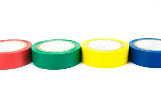 Electrical tape isolated against a white background