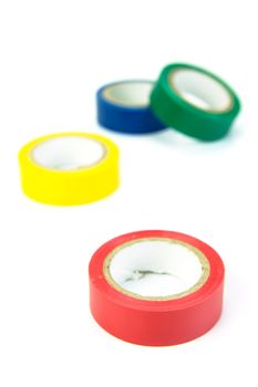 Electrical tape isolated against a white background