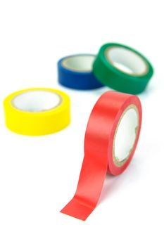 Electrical tape isolated against a white background