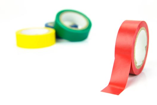 Electrical tape isolated against a white background