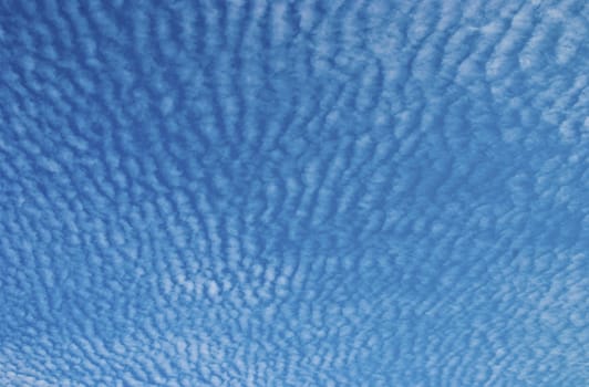 Fish-scale pattern unique clouds