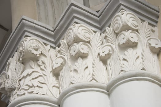 Corner design of old style pillars.