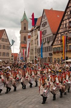 Kinderzeche parade in Dinkelbuhl, Germany