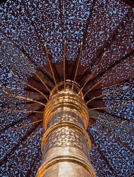 Parasol from Temple grounds in Chiang Mai in Thailand.