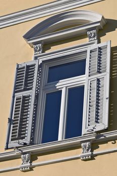 Detail of a window of an italian classical building