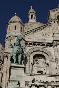 The Sacre-Coeur church in Paris, France