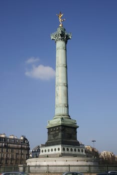 La Bastille in Paris, France