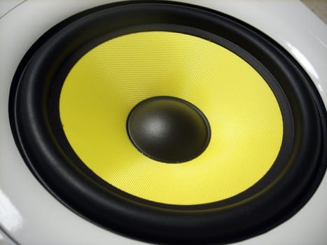 yellow black musical speaker
