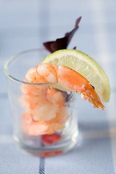 Shrimp baked in garlic and red pepper oil