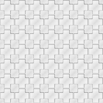 seamless texture with linked 3d ornamental squares