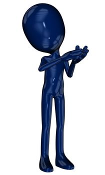 3D rendered cartoon Michael figure on white background isolated