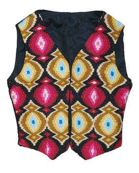 Unique Tapestry Waistcoat isolated with clipping path