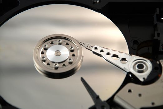 Stock pictures of the interior of a compute hard drive