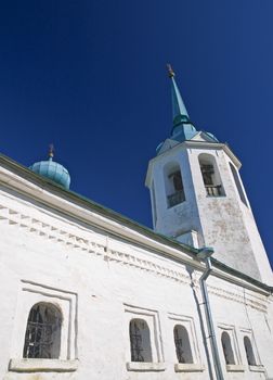 ancient Russian orthodox monastery in Old Ladoga