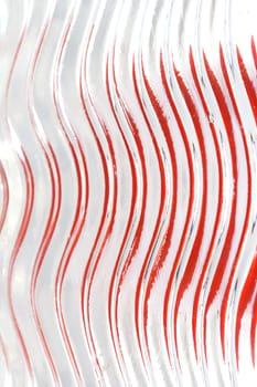Texture, Waves, Red Bands, Glass