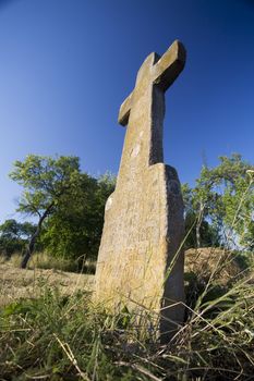 Old cross in a cemetery