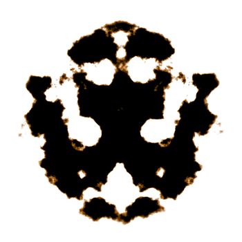 Rorschach Test of an Ink Blot Card