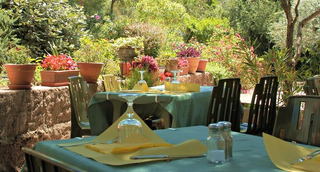 Dining out, Calvi, Corsica, France