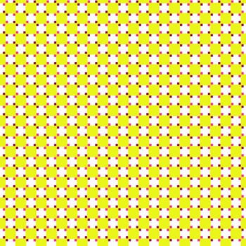yellow blocked retro texture with litlle brown and red spots