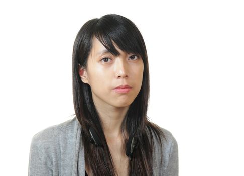 girl with white background