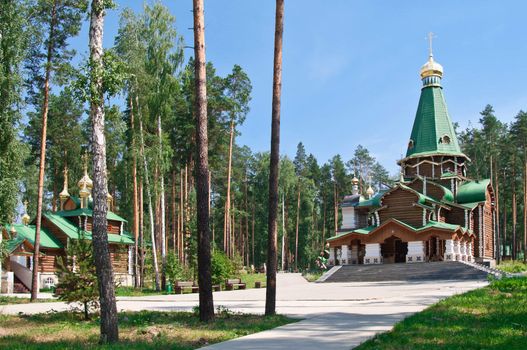 Orthodox temple complex Ganina Yama in Ekaterinburg, Russia