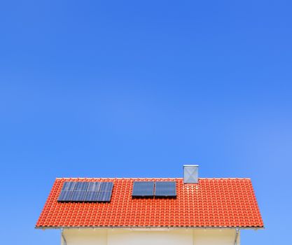 An image of a solar panel on the roof