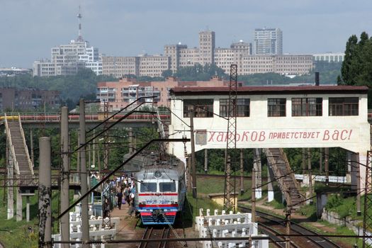 Ukraine Kharkov station Novosyolovka the Southern gate of city
