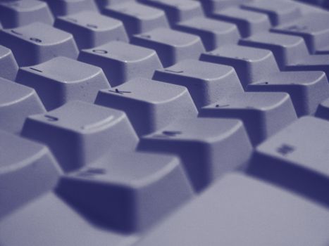 A close up shot of some keys on a desktop keyboard.