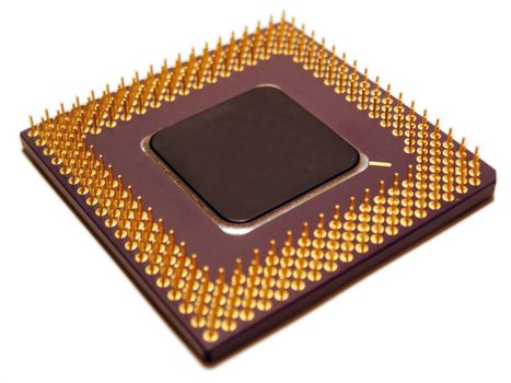 Close up of a computer processor.