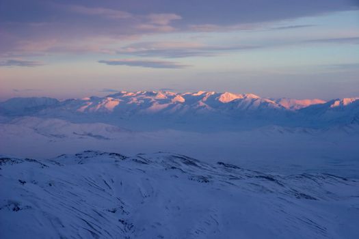 Winter view from Mount Erciyes, Turkey