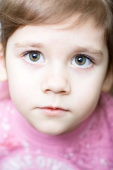 portrait of a beautiful little girl