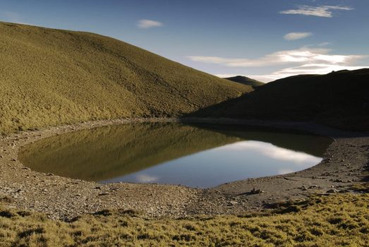 Beautiful bule lake ,it is the highest lake in Taiwan National Park.