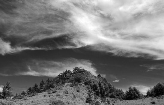 The Clouds over The Hill, this photo was taking in Taiwan National Park.