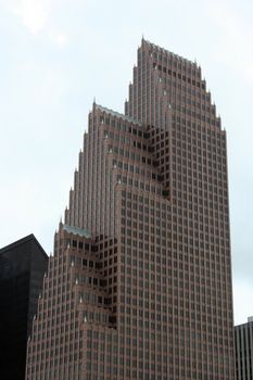 A building in the Houston Texas Skyline.