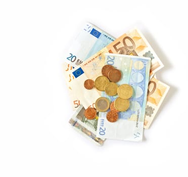 A background image of the Euro currence