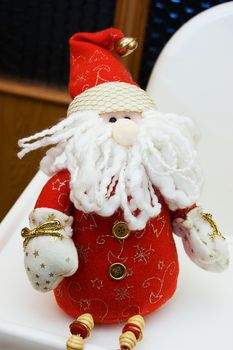 Red Santa Claus toy closeup