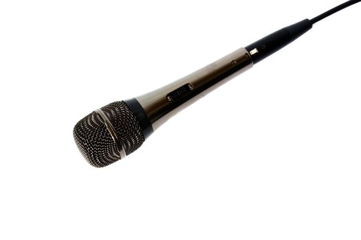 Microphone isolated on the white background