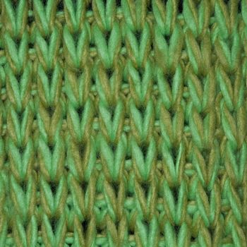 Green wool muffler texture photographing close-up