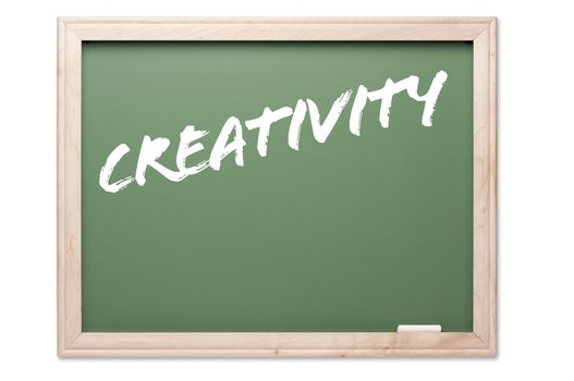 Chalkboard Series Isolated on a White Background - Creativity.