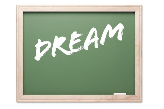 Chalkboard Series Isolated on a White Background - Dream.