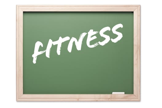Chalkboard Series Isolated on a White Background - Fitness.