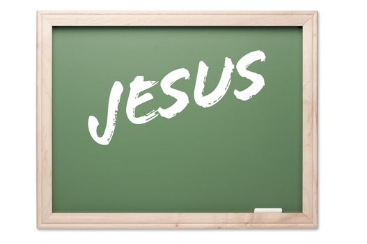 Chalkboard Series Isolated on a White Background - Jesus.