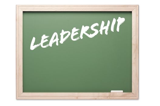 Chalkboard Series Isolated on a White Background - Leadership.