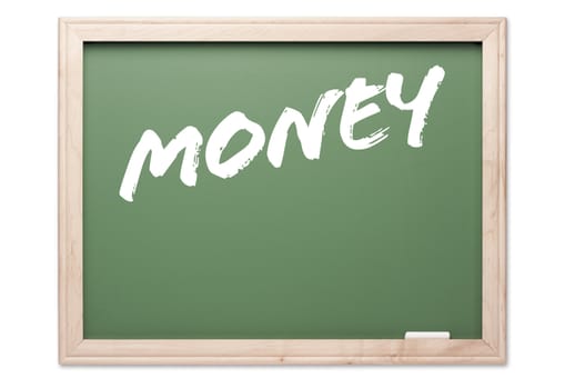 Chalkboard Series Isolated on a White Background - Money.
