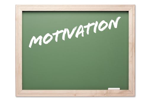 Chalkboard Series Isolated on a White Background - Motivation.