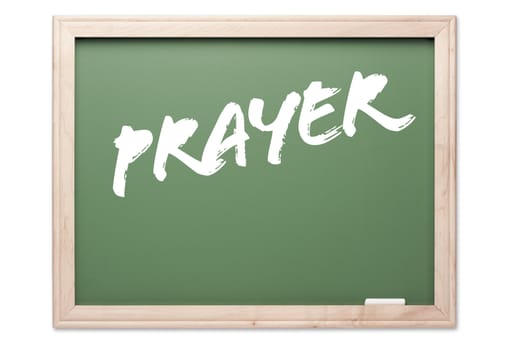Chalkboard Series Isolated on a White Background - Prayer.
