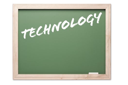 Chalkboard Series Isolated on a White Background - Technology.