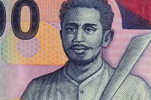 Indonesian Currency Close up