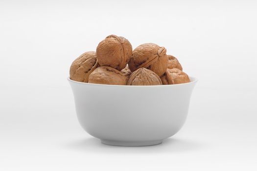 dry walnut fruit studio isolated close-up