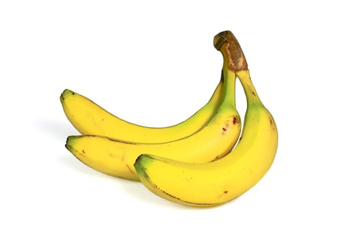 Bunch of bananas in white background (with clipping path)